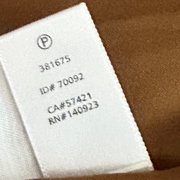 LOFT Wool-Blend Mini Skirt – Camel Brown, Size 00, Lined, 2 Sides Fake Pockets - Picture 4 of 6